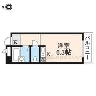 クッキィー石山寺【3階】の間取り