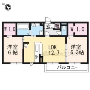 コルヌコピア【3階】の間取り
