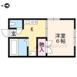 コーポ泉【201号室】の間取り