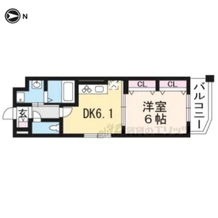 ラガール【407号室】の間取り