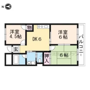 アゼリア岡【303号室】の間取り
