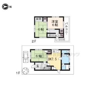 滋賀県大津市膳所1丁目【一戸建】の間取り