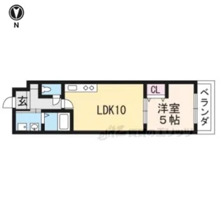 サクシード宝ヶ池【104号室】の間取り