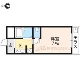 ウエストヴァレー京都【301号室】の間取り