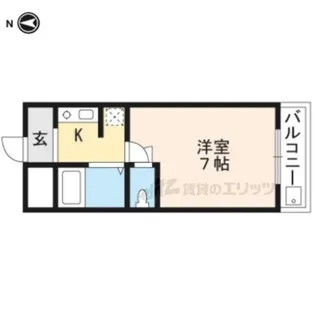 ウエストヴァレー京都【311号室】の間取り