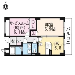 サンフィオーレ【203号室】の間取り