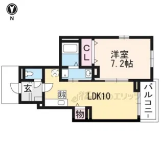 ジュネビーブ?【1階】の間取り
