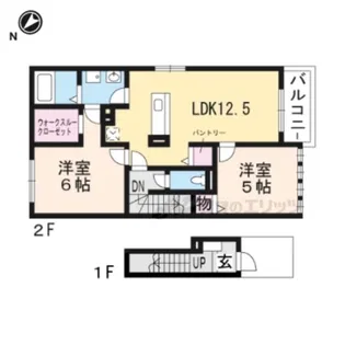 グリエラ?番館【2階】の間取り