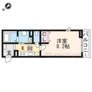 リバーストン【101号室】の間取り