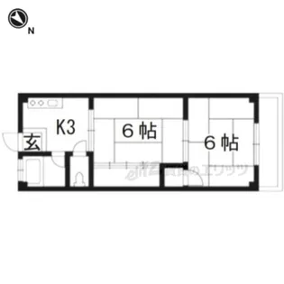 下津ハイツ【2階】の間取り