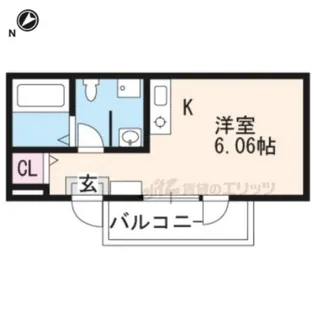 KYOTO HOUSEくいな橋【302号室】の間取り