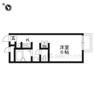 ハッピーワン 【105号室】の間取り