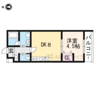 リアン桂ウエスト【3階】の間取り