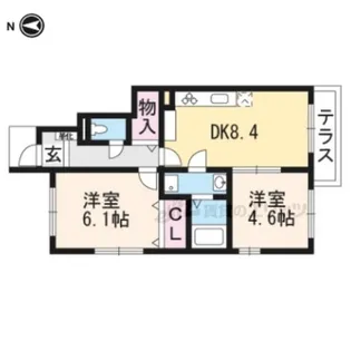 ASK篠【1階】の間取り