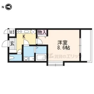 メゾン・エイムウエスト【1-C号室】の間取り