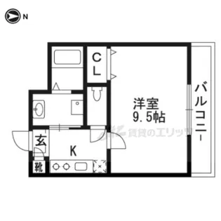シャルレ14番館【3階】の間取り