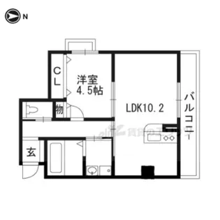 シャルレ14番館【205号室】の間取り