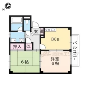 ハイツカーム【202号室】の間取り