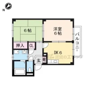 ハイツカーム【102号室】の間取り