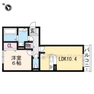 ティーガーデンレジデンス【2階】の間取り