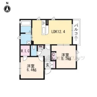 シャーメゾンかがやき【202号室】の間取り