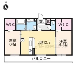 Merci大将軍?【2階】の間取り