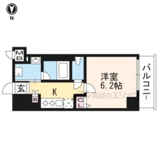 アスヴェル京都西七条【302号室】の間取り