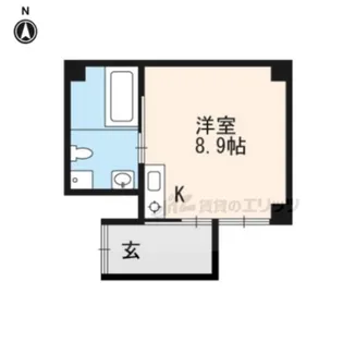 JURAKU-RO【404号室】の間取り