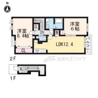 ウエストパディー【204号室】の間取り