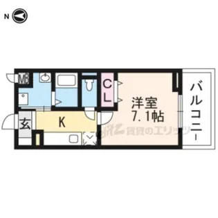 グランヒル長岡京【3階】の間取り