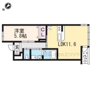 クオリア参番館【2階】の間取り