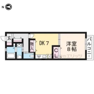 エルメゾンルポゼ【103号室】の間取り