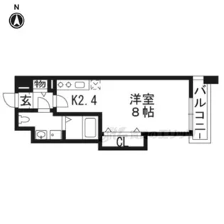 レジデンス 薪【408号室】の間取り