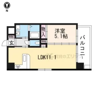 シルエラ御所南【101号室】の間取り