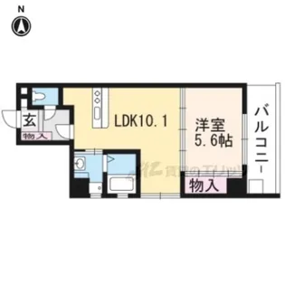 シルエラ御所南【605号室】の間取り