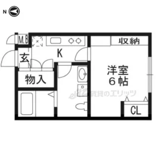 ライオンズマンション京都西洞院【4階】の間取り