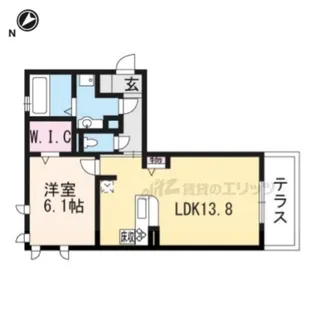 茶屋後・GK【1階】の間取り