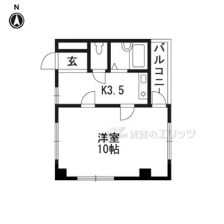ヴィラ曽我部【207号室】の間取り