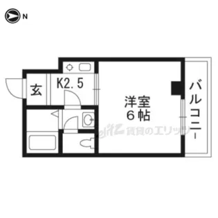 ヴィラ曽我部【202号室】の間取り
