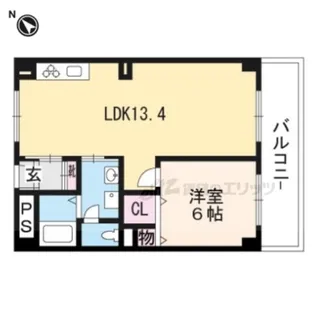 ミシガンハウス浜大津【7階】の間取り