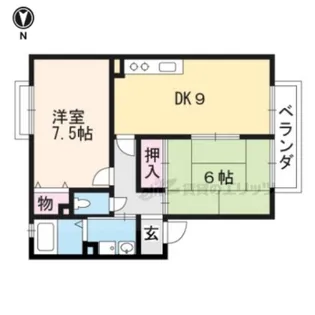 メゾンドシュウ【203号室】の間取り