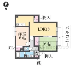 メゾンドシュウ【1階】の間取り