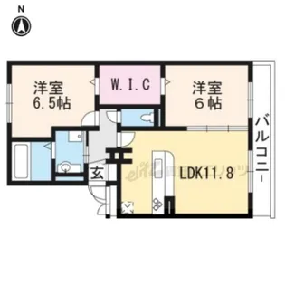 カーサルミノサトレ【1階】の間取り