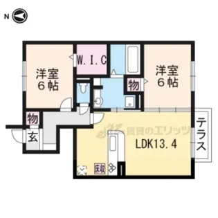 アルブルB棟【1階】の間取り