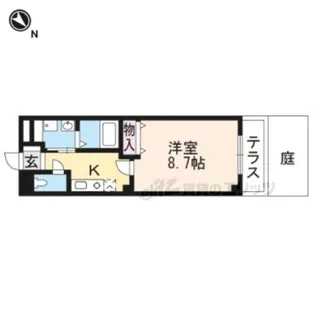 DENSHII平井【1階】の間取り