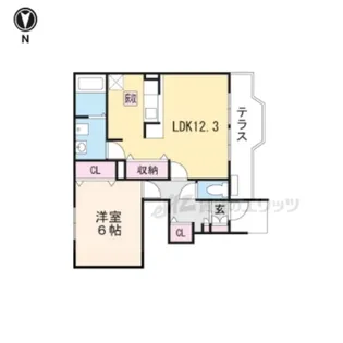 ミルトブリーゼ【103号室】の間取り
