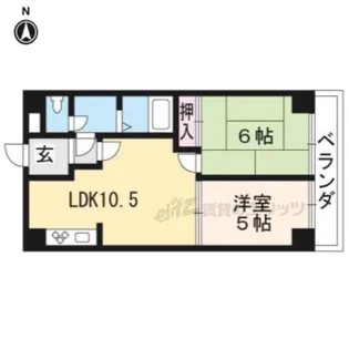 プラザ堅田マンション【201号室】の間取り