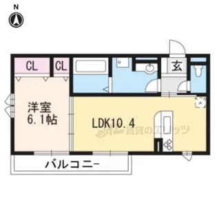アグレアブル【2階】の間取り