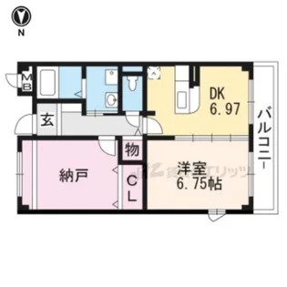 ベルフリーデ【103号室】の間取り