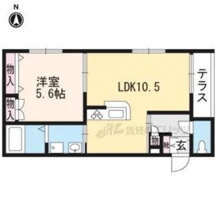 アルチザナル【101号室】の間取り